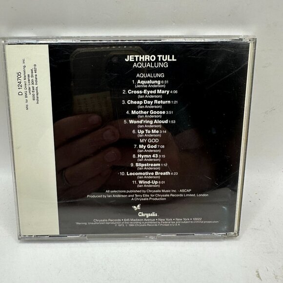 Jethro Tull Aqualung CD Album 1984 Chrysalis Records VK41044 - Picture 2 of 3